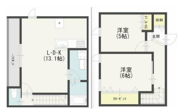 Ｉｍａｇａｗａ　Ｍｉｄ　Ｇａｒｄｅｎ　ｓｕｉｔｅの物件間取画像